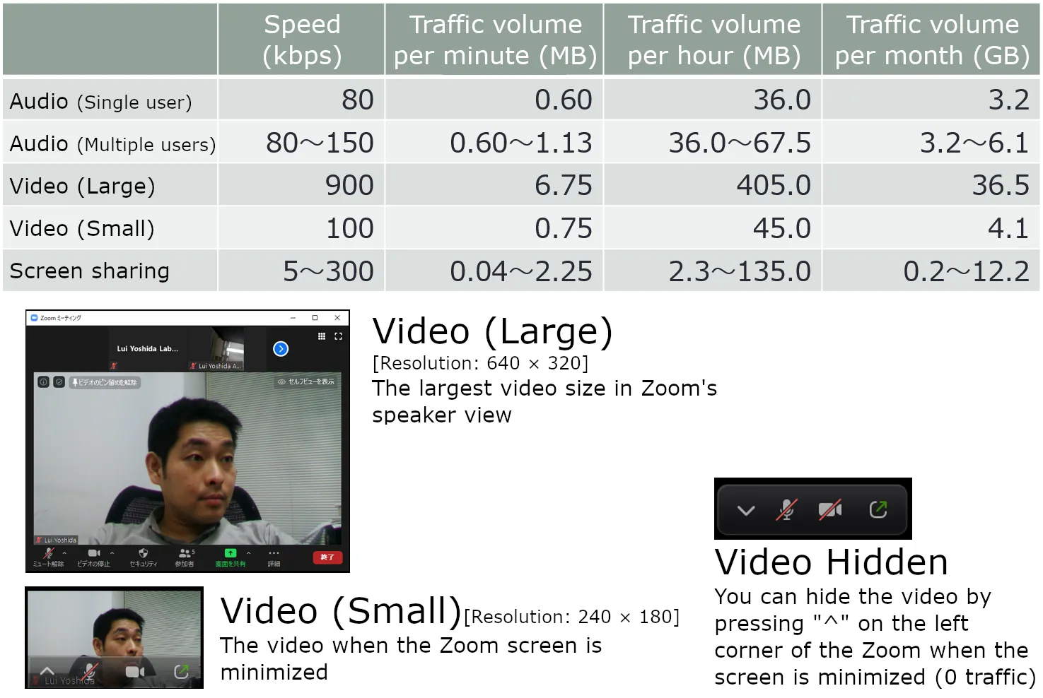 Zoom traffic