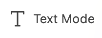 Text mode icon